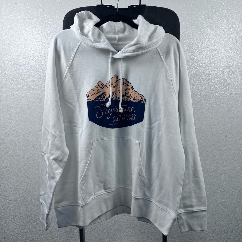 Levi’s Women’s Signature Outdoor White Hoodie Size XL